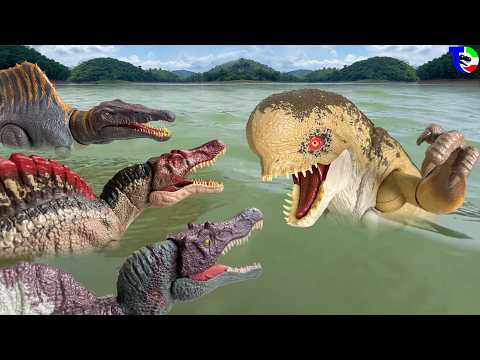 D-REX VS SPINOSAURUS 🦖 Jurassic World Rebirth | Dinosaur Toy Movie