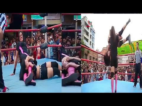 Gril Vs Gril Wrestling Hot 2023 www clips