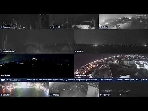 Live views from Ukraine 12/11/2022 A - Kramatorsk, Kharkiv, Kyiv, Zaporizhzhia and other cities