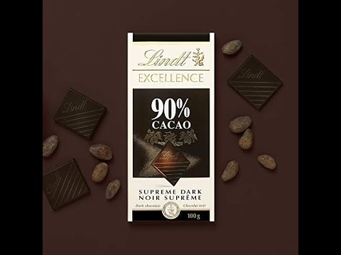 Lindt 90% cocao dark chocolate bar review!