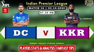 DC v KKR Dream11 Prediction in Tamil | DC v KKR | DC v KKR Dream11 Team Prediction | IPL 2020