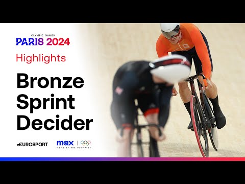 Controversial Bronze? 👀🥉 | Men's Track Cycling Individual Sprint | #Paris2024 #Olympics