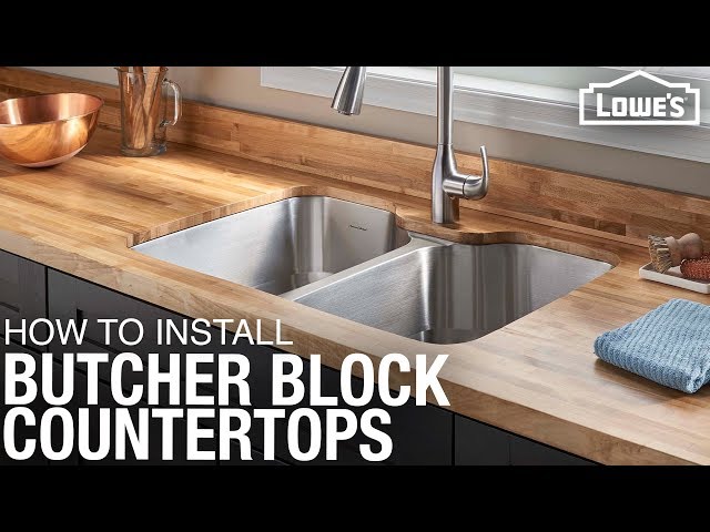 How To Attach Butcher Block Countertop