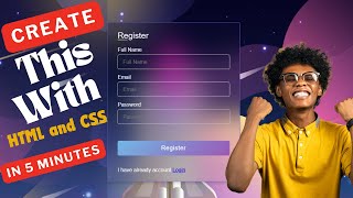 Login and Registration form in HTML and CSS
