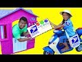 Wendy Pretend Play W Post Office Mailbox Kids Dress Up Mail Carrier Costume Toys