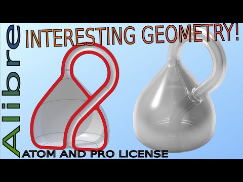 Alibre- Make a Klein Bottle! (Interesting Geometry) |JOKO ENGINEERING|