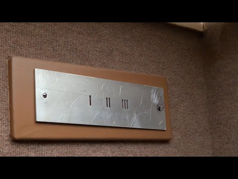 Vintage Dover Hydraulic Elevator at the Americana Building in Austin, TX