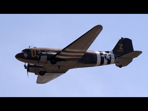 2025 Joint Base Andrews Air Show - P-40 Warhawk & C-47 Skytrain