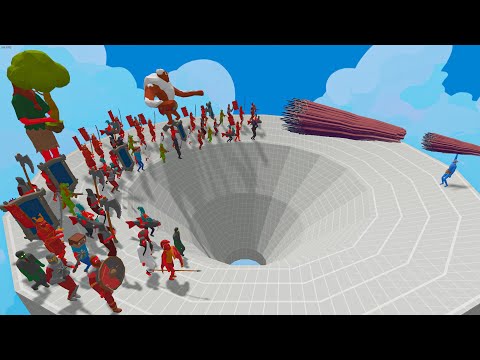 EVERY UNIT vs EVERY GOD IN HOLEY SLIDE | TABS Totally Accurate Battle Simulator