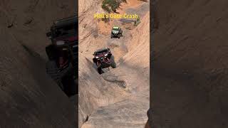 Hell’s Gate claims another UTV. #moab #offroading #utvlife #UTV #fail #crash #fyp