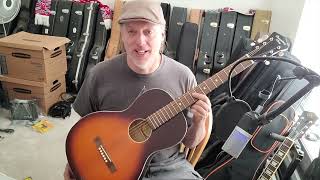 Video thumbnail for Recording King RPS9 TS Parlour Guitar by Flowforth Instruments