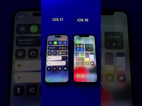 IOS 17 vs IOS16 😱🔥🔥 Control center iOS 17? 🤔 #treading #shorts #iphone #ios16 #ios17