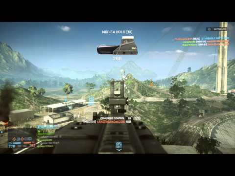 Battlefield 4 - Sniping with M60 iron sights
