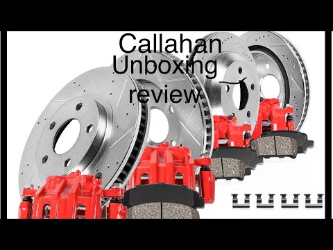 Unboxing review BrakeOverstock Callahan Rotors, Pads, and Rebuilt Calipers. F250 Ford