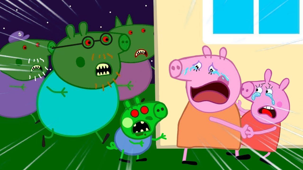 Zombie Apocalypse, Zombie Invasion at Pig House | Peppa Pig Funny Animation