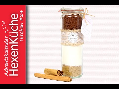 Türchen Nr 24 Last Minute Geschenkidee Backmischung Glühweinkuchen backen Adventskalender DIY