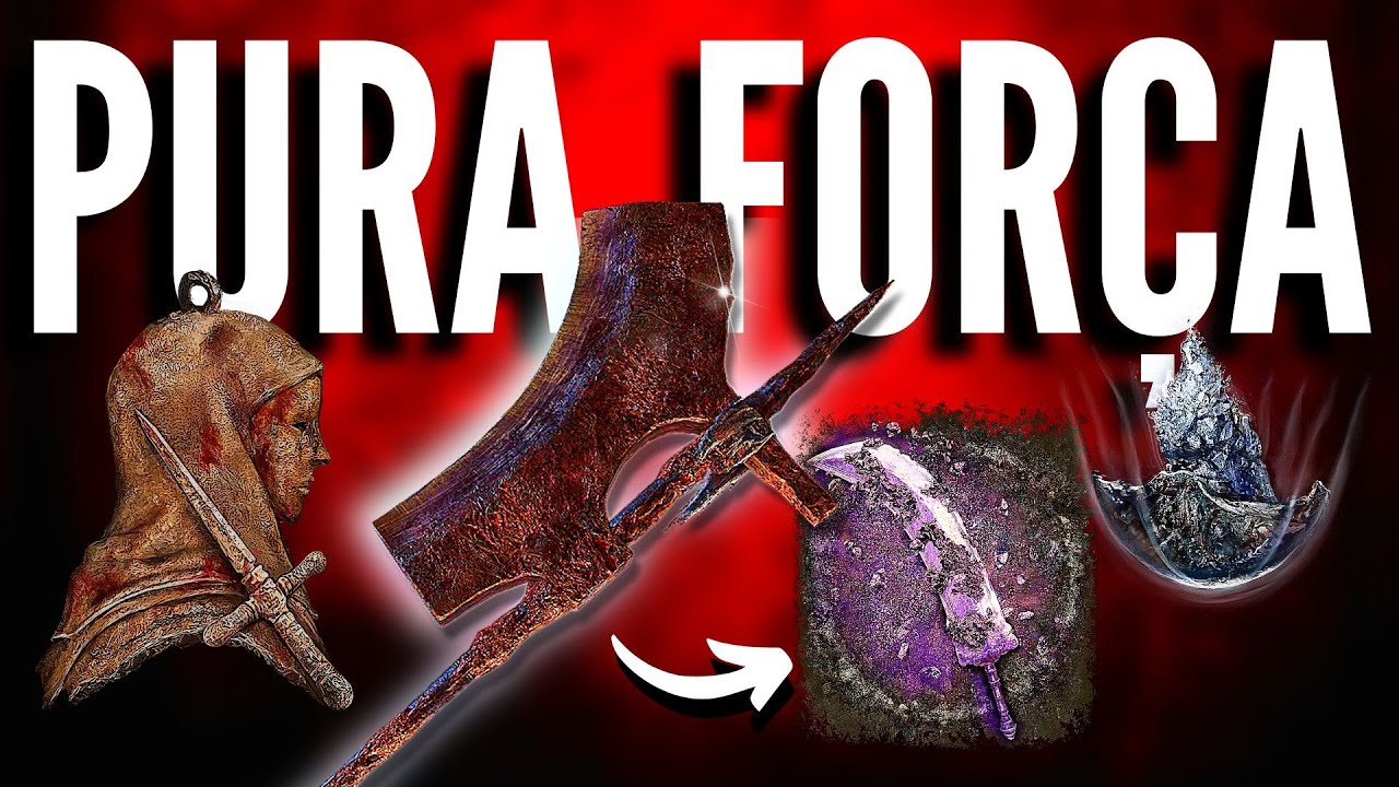 Elden Ring- Build OP Pura Força + Critico Dano Simplesmente insano💪💥