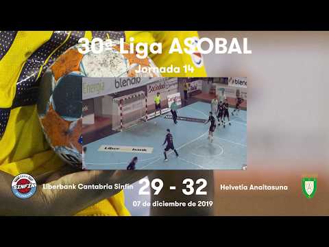 LIGA ASOBAL J14: Liberbank Cantabria Sinfín - Helvetia Anaitasuna 29-32