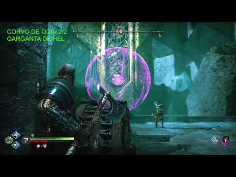 GOD OF WAR RAGNAROK CORVO DE ODIN GARGANTA DE HEL HELHEIM