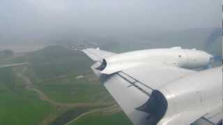 preview picture of video 'Air Koryo Il-18D  - Approach & Landing Rwy 19 at Pyongyang Sunan Int'l (FNJ), North Korea'