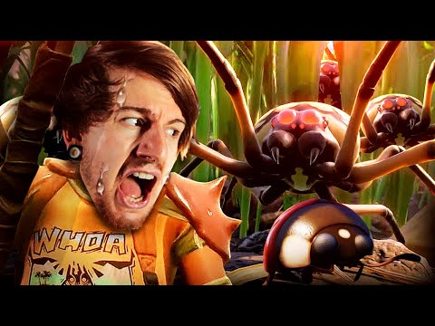 SO I GOT SHRANK & HUNTED BY GIANT SPIDERS! | Grounded W/ Friends (Awesome Game!) Video