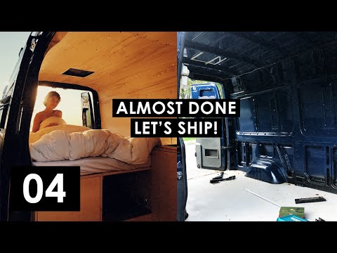 Testing our first van built by throwing a party! | #04 Van Conversion and Shipping