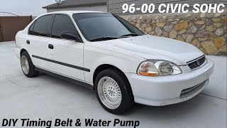 How To Replace Timing Belt & Water Pump on Honda Civic 96-00 D16 SOHC