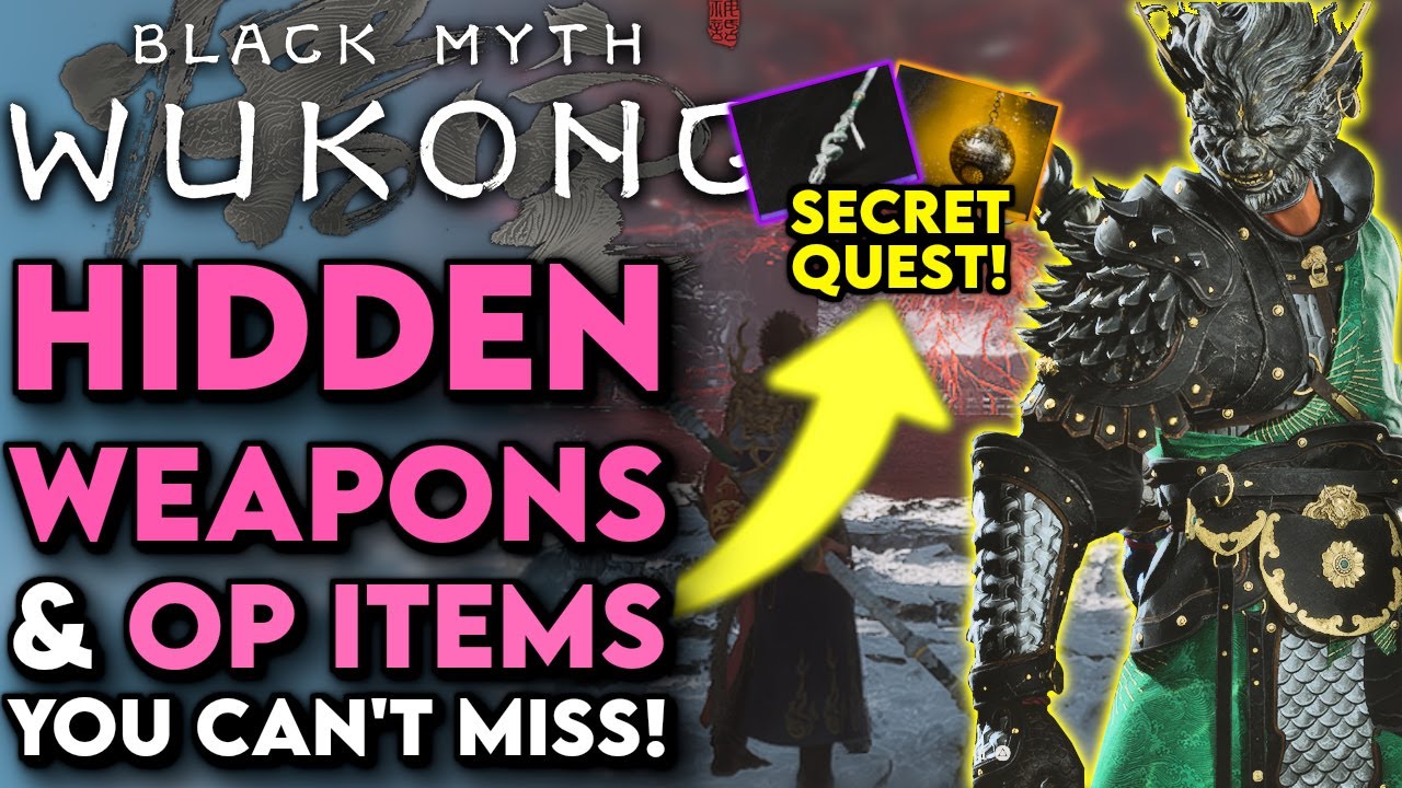 Don't MISS These INSANE Weapons & OP Items In Black Myth Wukong! (Black Myth Wukong Tips and Tricks)
