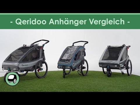Large Qeridoo bike trailer comparison - QUPA / Sportrex / Kidgoo