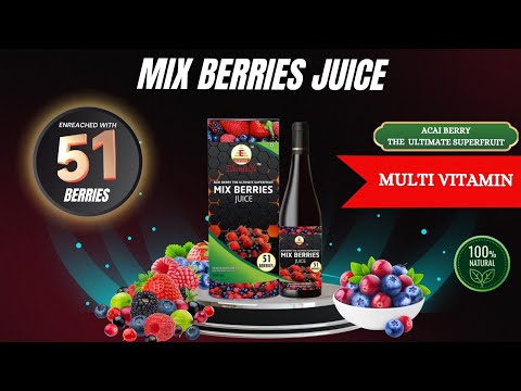 "Ultimate Berry Blast: ElevateLife's 51-Berry Juice Mix!