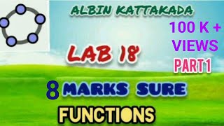 MATHS LAB CLASS//LAB-18//FUNCTIONS//PART-1//ACTIVITY 18.1 AND 18.2