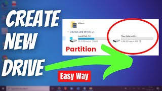 How to Create Partition on Windows 11/10 | Create New Drive (2022)