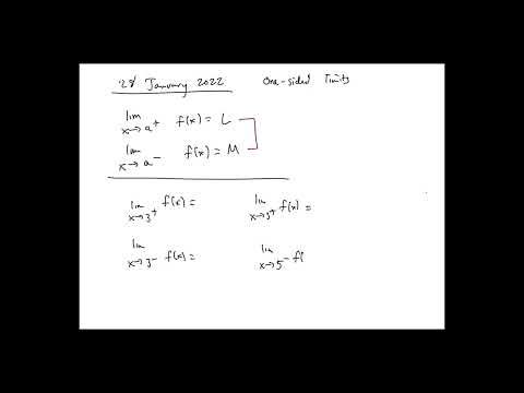 MAT111: 28 January, More Limits