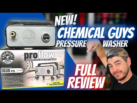 CHEMICAL GUYS PRESSURE WASHER REVIEW! New Pro Flow PM2000 Electric Power Washer | Car Detailing