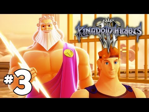 Kingdom Hearts 3 Gameplay Walkthrough Part 3 HADES and Titans Boss Fight - PS4 60FPS