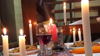 CANDLE LIT DINNER DATE WITH MY PARTNER/Simple Dinner Set up at Home