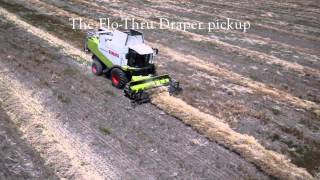 preview picture of video 'Knuckeys Flo Thru Draper Pickup Demonstration - Claas'