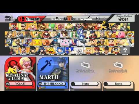 YCL| JustTerry (Rosalina) Vs. LTL| That1blakkkid (Shulk/G&W) - LTL | HTC Smash 4 TuesdayZ Singles