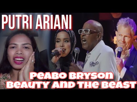 Putri Ariani ft Peabo Bryson - Beauty and the Beast (David Foster n Friends in Asia 2023) | REACTION