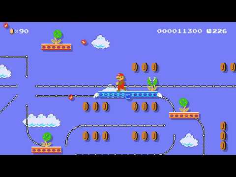 空中リフト栽培パックンフラワー by ヒャア - Super Mario Maker 2 - No Commentary 1bz