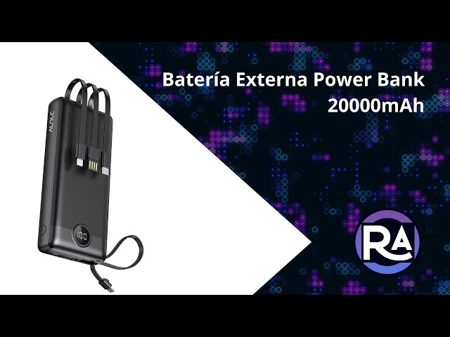 Vídeo relacionado con VEGER 20000mAh Batería Externa Power Bank, Carga Rápida 22.5W QC3.0,