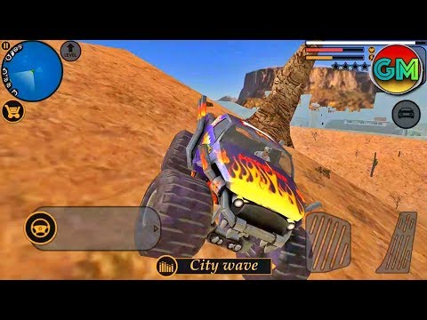Vegas Crime Simulator 2 #Monster Truck Crazy Jumps (by Naxeex LLC) Android Gameplay HD