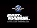 Fast Furious Hollywood Drift Coaster Tease