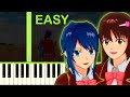 SAKURA School Simulator EASY Piano Tutorial
