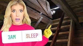 24 Hours in an ABANDONED ROOM above my HOUSE! (Game Master Has Fans Control My Life for a Day)