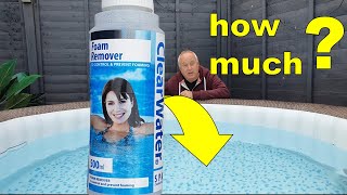 How Much Foam Remover Should I Use in Hot Tub | Clear Water Foam Remover