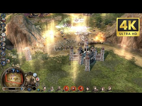 LOTR BFME 2 ROTWK Patch 2.02 - Men vs Hard Isengard in Anfalas - 4K UHD 60 FPS