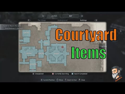 Resident Evil Village Courtyard Items & Treasure - All Locations - How to Clear Courtyard