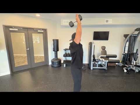 TigriX Dumbbell Overhead Tricep Extension or Press