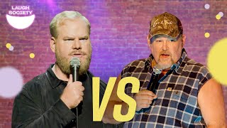 Epic Comedy Battle: Larry The Cable Guy VS Jim Gaffigan